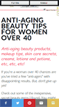 Mobile Screenshot of antiagingbeautyzone.com